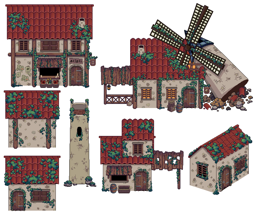 Town Square Buildings Sheet Town Square Buildings Sheet